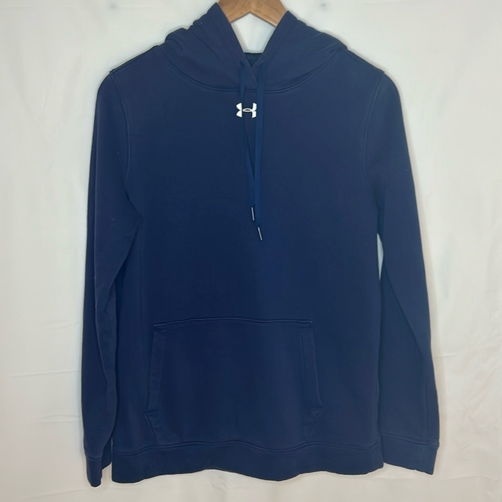Under Armour fleece men’s hoodie size small navy blue Athleisure classic core